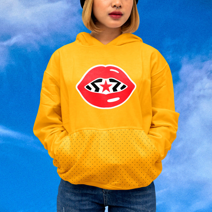 Cool person wearing a PUNCHIE Hoody